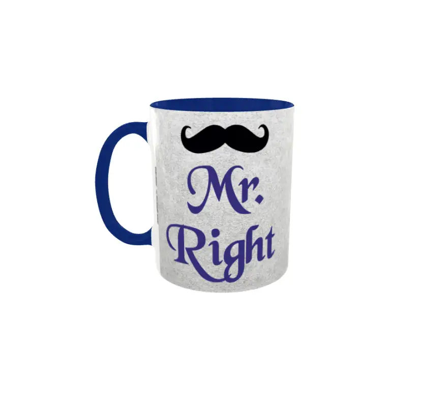 Mr. right, cana ceramica, 330ml, model 1
