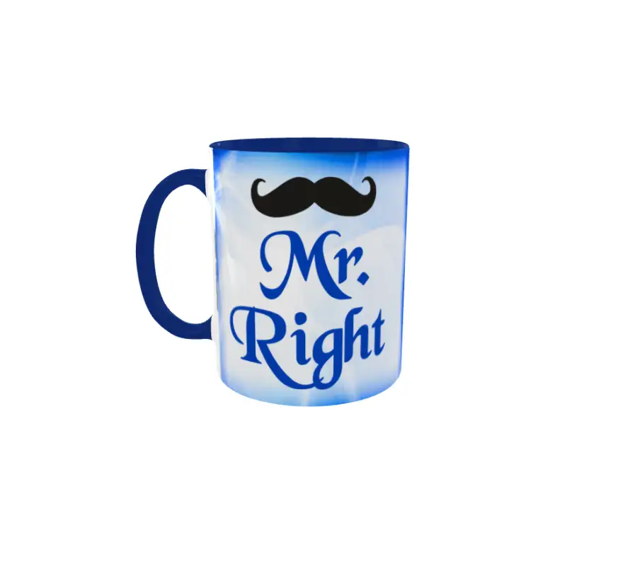Mr. right, cana ceramica, 330ml, model 3