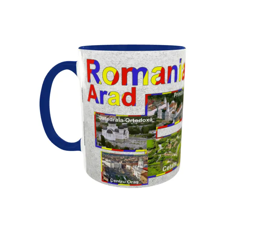 Arad romania, cana ceramica, 330ml, cgs1062a