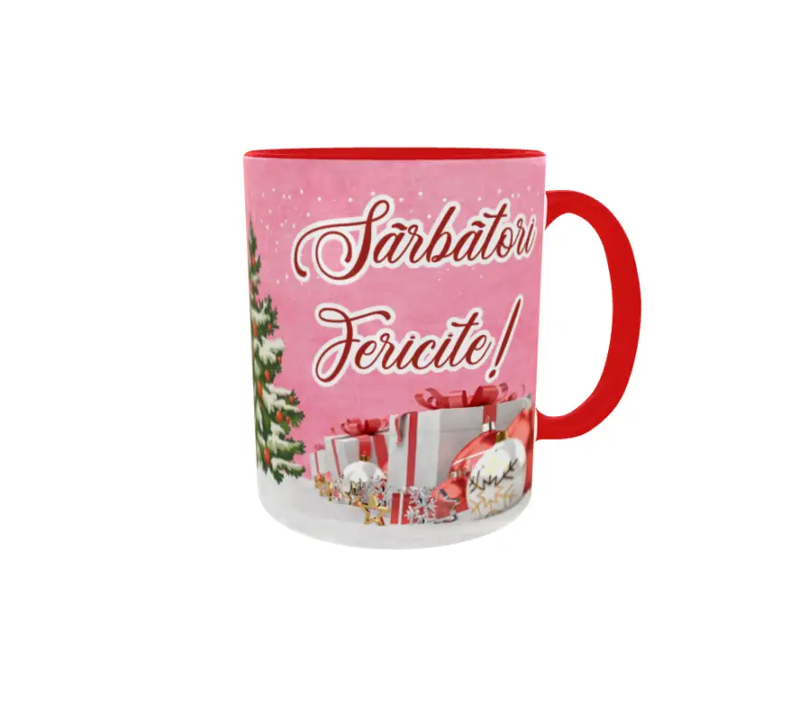 Sarbatori fericite!, cana ceramica, 330ml, cgs1234v