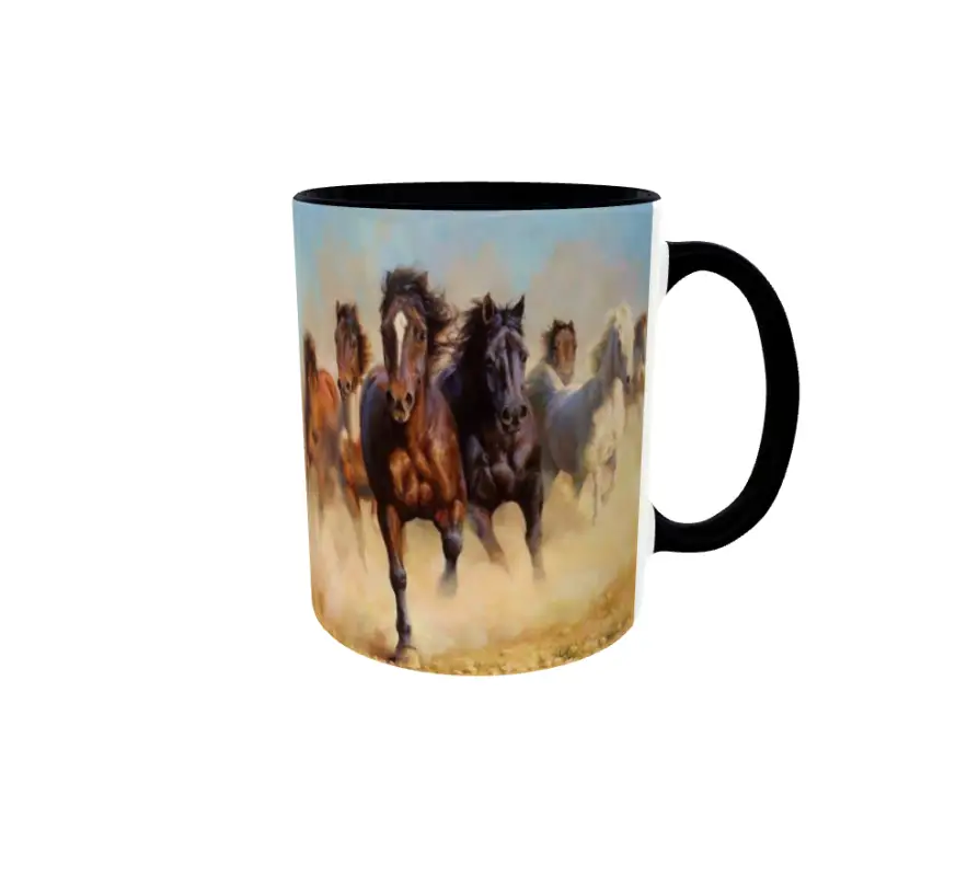 Horses, cana ceramica, 330ml, cgs1287v