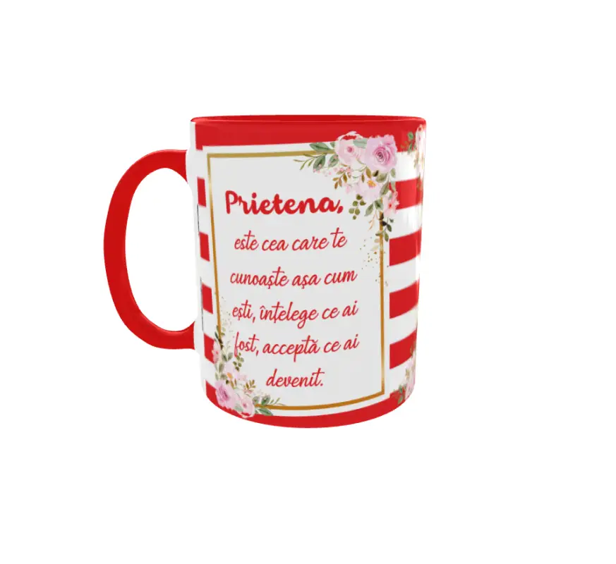 Prietenia este cea care, cana ceramica, 330ml, cgs1296