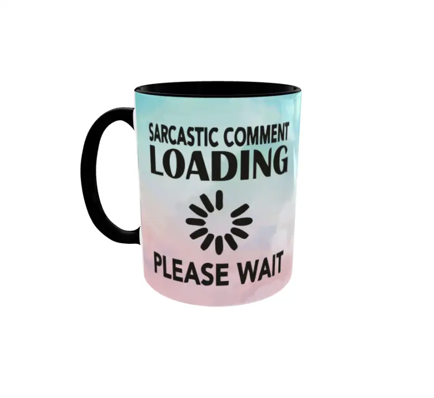Sarcastic comment loading, cana ceramica, 330ml,  cgs1312bv