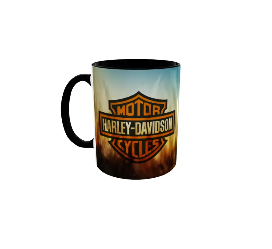 Harley davidson, model 3, cana din ceramica, 330ml
