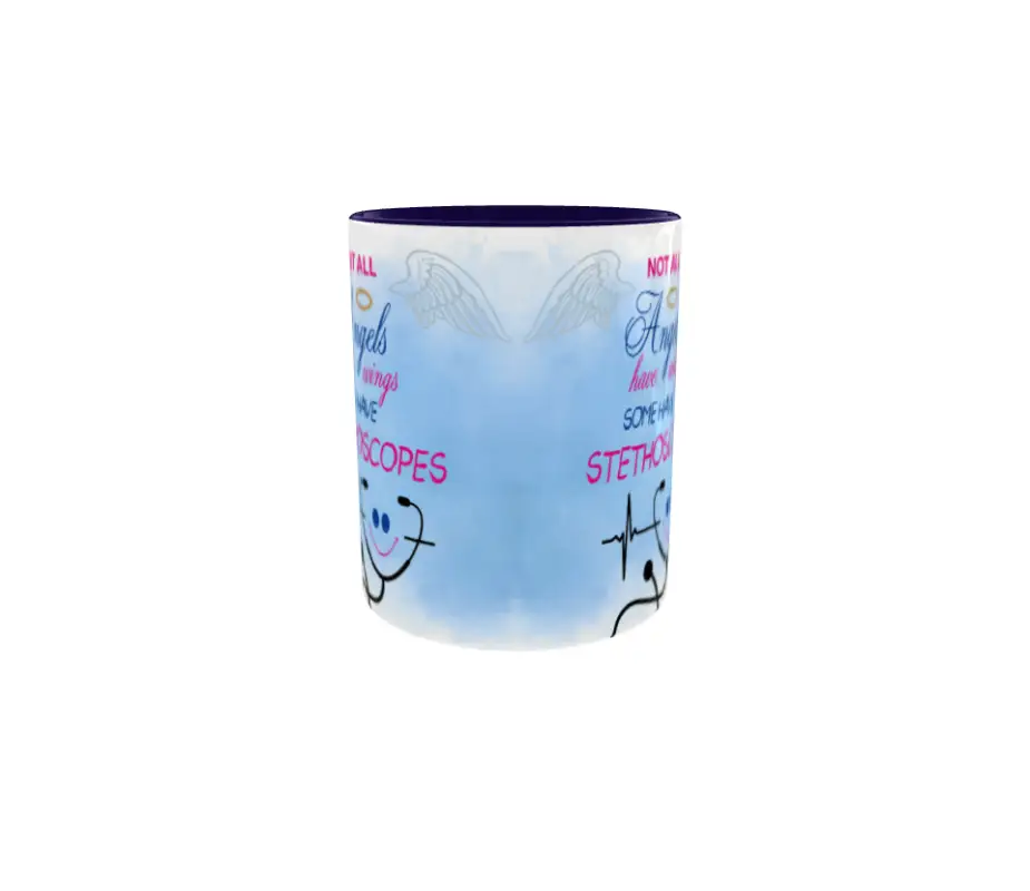 Not all angels have wings some have stethoscopes, cana din ceramica, 330mlv