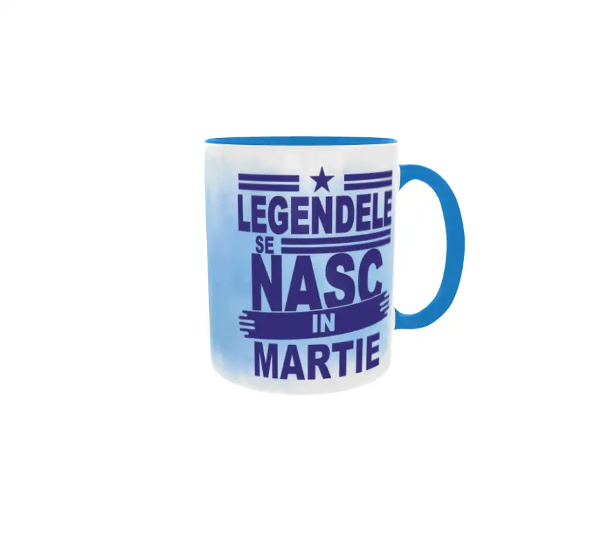 Legendele se nasc in martie, cana din ceramica, 330mlv