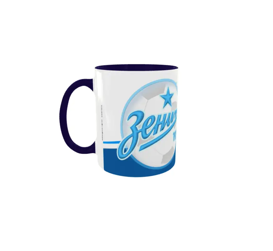 Fc zenit saint petersburg, cana din ceramica, 330ml
