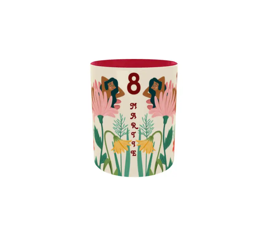 8 martie, cana din ceramica, 330ml, model 1v
