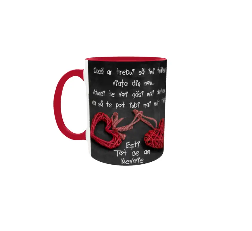 Esti tot ce am nevoie, cana din ceramica, 330ml