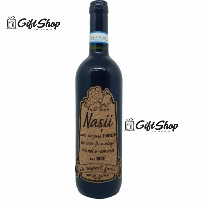 Nasii sunt singura familie, editie limitata, rosu cabernet sauvignon, demisec, 750ml, 13.5% alcoolv
