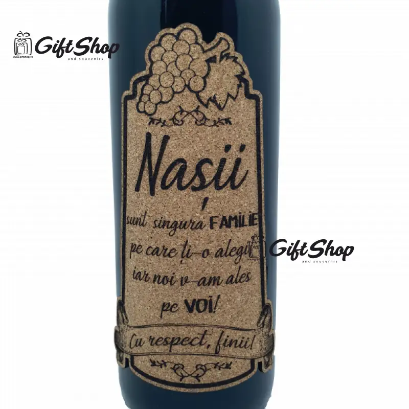Nasii sunt singura familie, editie limitata, rosu cabernet sauvignon, demisec, 750ml, 13.5% alcoolv