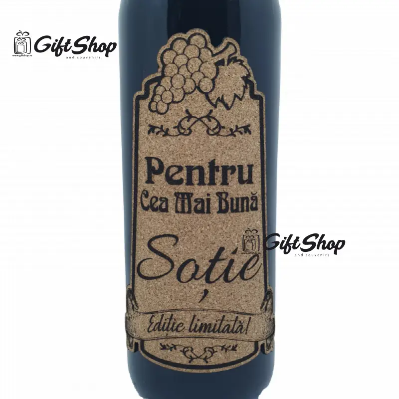 Pentru cea mai buna sotie, editie limitata, vin rosu cabernet sauvignon, demisec, 750ml, 13.5% alcoolv