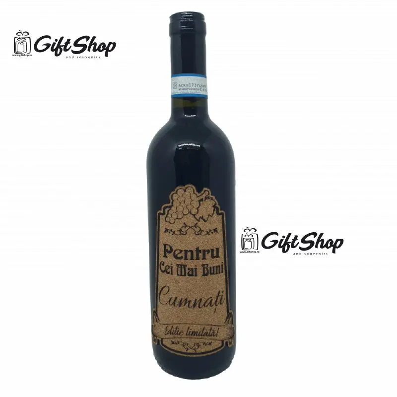 Pentru cei mai buni cumnati, editie limitata, vin rosu cabernet sauvignon, demisec, 750ml, 13.5% alcoolv