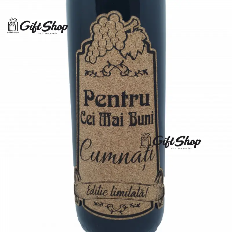Pentru cei mai buni cumnati, editie limitata, vin rosu cabernet sauvignon, demisec, 750ml, 13.5% alcoolv