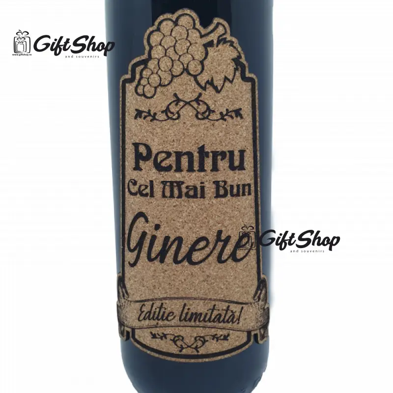 Pentru cel mai bun ginere, editie limitata, vin rosu cabernet sauvignon, demisec, 750ml, 13.5% alcool