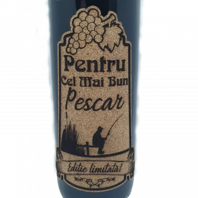 Pentru cel mai bun pescar, model 3, eticheta pluta cu mesajv