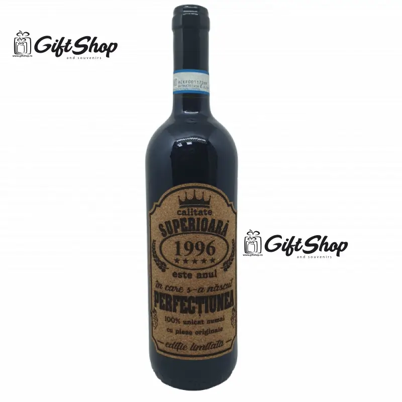 1996 este anul in care s-a nascut perfectiunea, editie limitata, vin rosu cabernet sauvignon, demisec, 750ml, 13.5% alcoolv