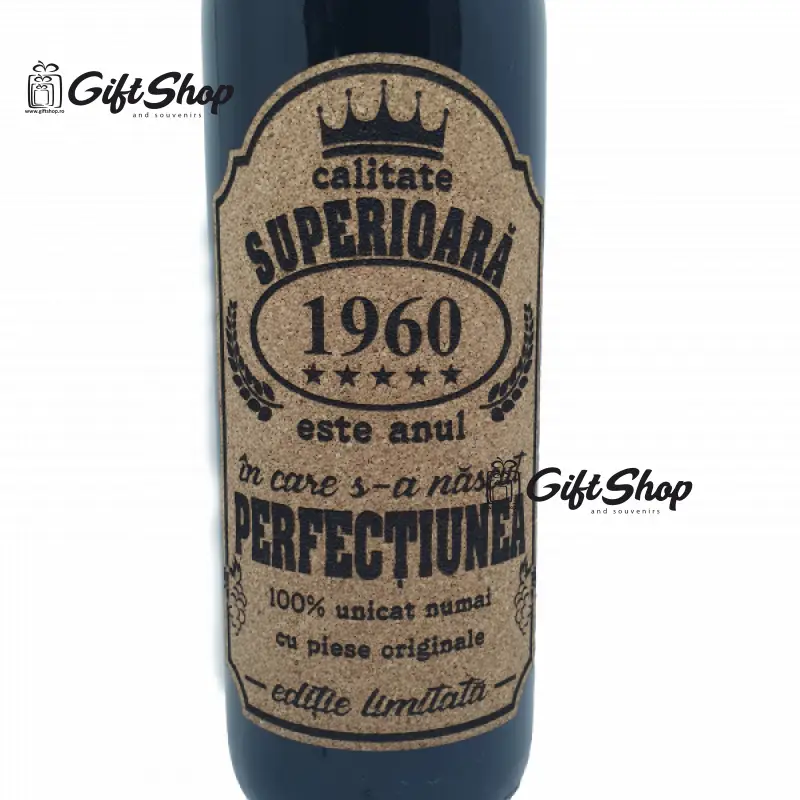 1960 este anul in care s-a nascut perfectiunea, editie limitata, vin rosu cabernet sauvignon, demisec, 750ml, 13.5% alcool