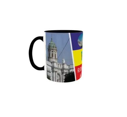 Arad romania, cana ceramica, 330ml, model 1