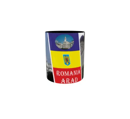 Arad romania, cana ceramica, 330ml, model 1