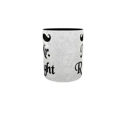 Mr. right, cana ceramica, 330ml, model 2