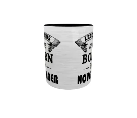 November, legends are born in, cana ceramica, 330ml, cgs1109k