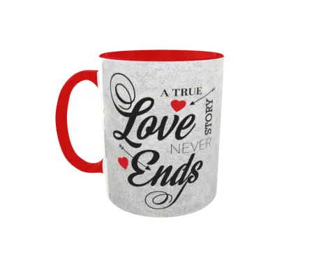 A  true love story never ends, cana ceramica, 330ml, cgs1159