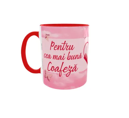 Pentru cea mai buna coafeza, cana ceramica, 330ml, cgs1248