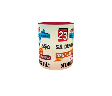 23 ani mi-au trebuit sa devin asa desteapta, cana ceramica, 330ml