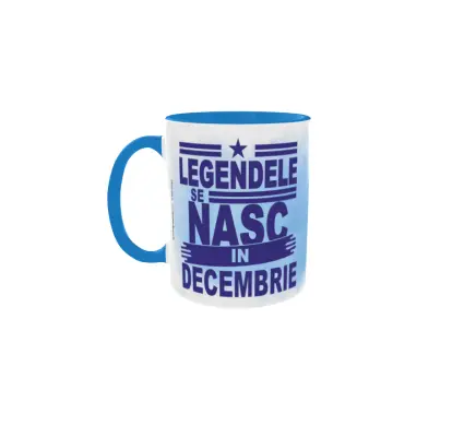 Legendele se nasc in decembrie, cana din ceramica, 330ml