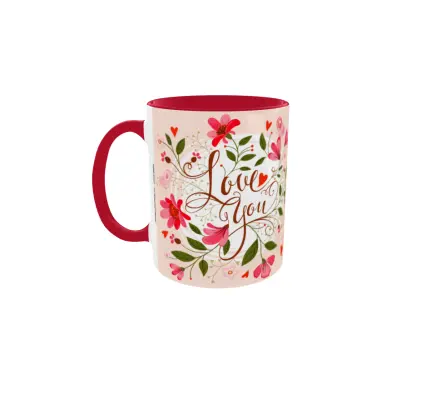 Love you, cana din ceramica, 330ml, model 1