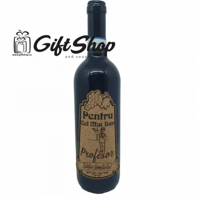 Pentru cel mai bun profesor, editie limitata, vin rosu cabernet sauvignon, demisec, 750ml, 13.5% alcool