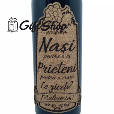 Ne dorim nasi pentru o zi, ce ziceti, editie limitata, vin rosu cabernet sauvignon, demisec, 750ml, 13.5% alcool