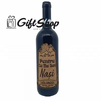 Pentru cei mai buni nasi, editie limitata, vin rosu cabernet sauvignon, demisec, 750ml, 13.5% alcool