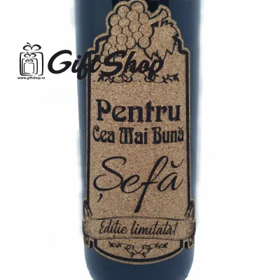Pentru cea mai buna sefa, editie limitata, vin rosu cabernet sauvignon, demisec, 750ml, 13.5% alcool