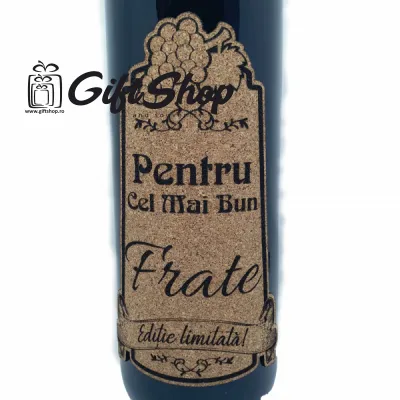 Pentru cel mai bun frate, editie limitata, vin rosu cabernet sauvignon, demisec, 750ml, 13.5% alcool
