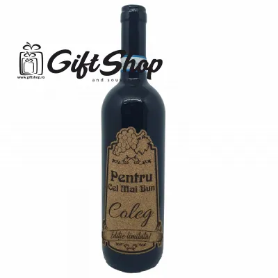 Pentru cel mai bun coleg, editie limitata, vin rosu cabernet sauvignon, demisec, 750ml, 13.5% alcool