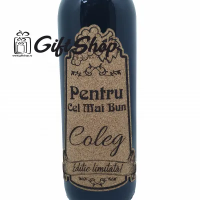 Pentru cel mai bun coleg, editie limitata, vin rosu cabernet sauvignon, demisec, 750ml, 13.5% alcool