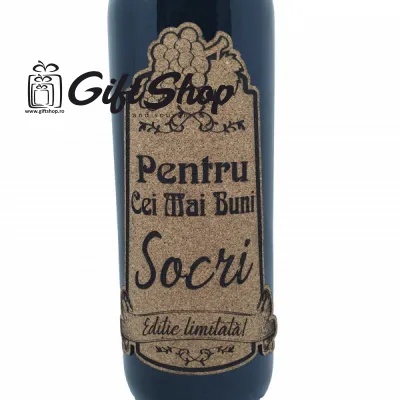 Pentru cei mai buni socri, editie limitata, vin rosu cabernet sauvignon, demisec, 750ml, 13.5% alcool