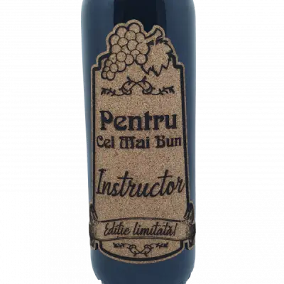 Pentru cel mai bun instructor, eticheta pluta cu mesaj
