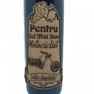 Pentru cel mai bun motociclist retro, eticheta pluta cu mesaj