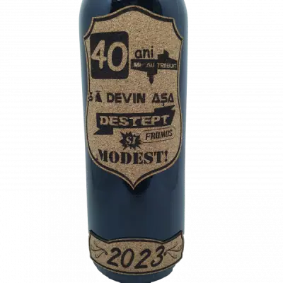 40 de ani mi-au trebuit sa devin asa destept, eticheta pluta cu mesaj