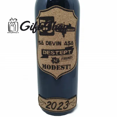 50 de ani mi-au trebuit sa devin asa destept, editie limitata, vin rosu cabernet sauvignon, demisec, 750ml, 13.5% alcool