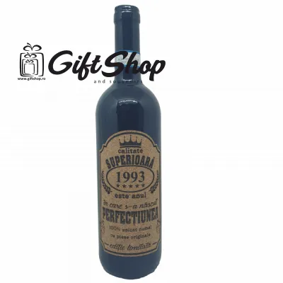 1993 este anul in care s-a nascut perfectiunea, editie limitata, vin rosu cabernet sauvignon, demisec, 750ml, 13.5% alcool