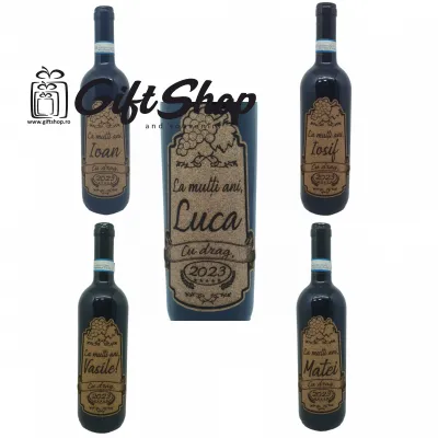 La multi ani si numele, vin rosu cabernet sauvignon, demisec, 750ml, 13.5% alcool